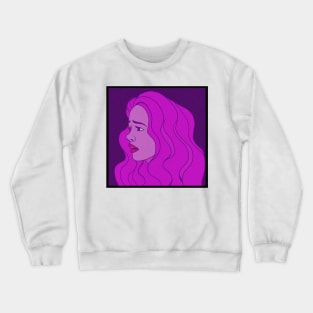 Sad woman Crewneck Sweatshirt